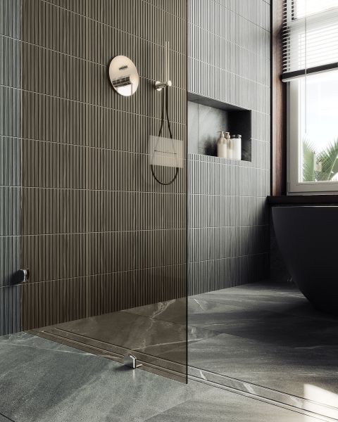Душевая перегородка MaybahGlass MGD-262-4 79см хром глянцевый