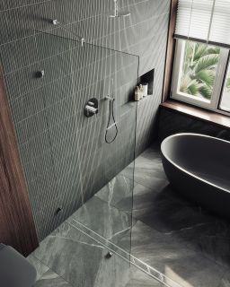 Душевая перегородка MaybahGlass MGD-259-4 79см хром глянцевый Душевая перегородка MaybahGlass MGD-259-4 79см хром глянцевый