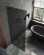 Душевая перегородка MaybahGlass MGD-698-5у 79см хром матовый