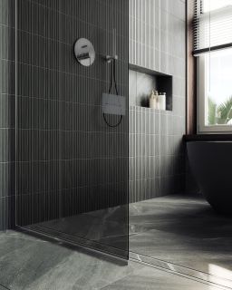 Душевая перегородка MaybahGlass MGD-698-5у 79см хром матовый Душевая перегородка MaybahGlass MGD-698-5у 79см хром матовый