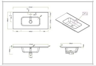 Раковина керамическая BelBagno 80см Etna BB800/390ETL Раковина керамическая BelBagno 80см Etna BB800/390ETL