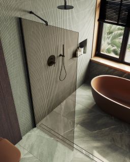Душевая перегородка MaybahGlass MGD-696-6ш 79см чёрный Душевая перегородка MaybahGlass MGD-696-6ш 79см чёрный