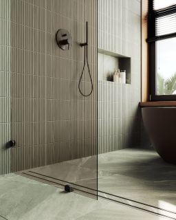 Душевая перегородка MaybahGlass MGD-262-6 79см чёрный Душевая перегородка MaybahGlass MGD-262-6 79см чёрный