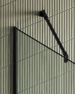 Душевая перегородка MaybahGlass MGD-700-6у 79см чёрный Душевая перегородка MaybahGlass MGD-700-6у 79см чёрный