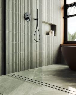 Душевая перегородка MaybahGlass MGD-695-6ш 79см чёрный Душевая перегородка MaybahGlass MGD-695-6ш 79см чёрный