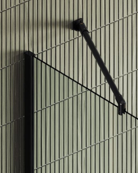 Душевая перегородка MaybahGlass MGD-695-6ш 79см чёрный