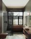 Душевая перегородка MaybahGlass MGD-271-6 79см чёрный