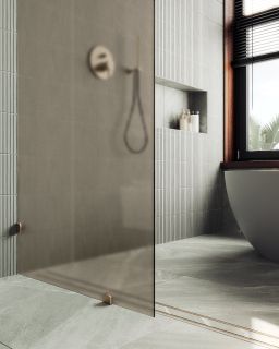 Душевая перегородка MaybahGlass MGD-265-2 79см бронза Душевая перегородка MaybahGlass MGD-265-2 79см бронза