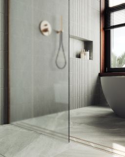 Душевая перегородка MaybahGlass MGD-700-2ш 79см бронза Душевая перегородка MaybahGlass MGD-700-2ш 79см бронза