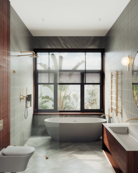 Душевая перегородка MaybahGlass MGD-259-2 79см бронза