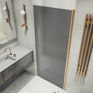 Душевая дверь MaybahGlass MGD-807-2 80см бронза