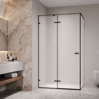 Душевой уголок RGW SV-040B 353204028-24 120x80 см профиль чёрный стекло матовое-сатинат