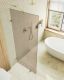 Душевая перегородка MaybahGlass MGD-265-3 79см золото