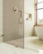 Душевая перегородка MaybahGlass MGD-265-3 79см золото