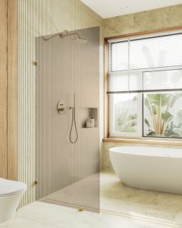Душевая перегородка MaybahGlass MGD-262-4 79см хром глянцевый Душевая перегородка MaybahGlass MGD-262-4 79см хром глянцевый