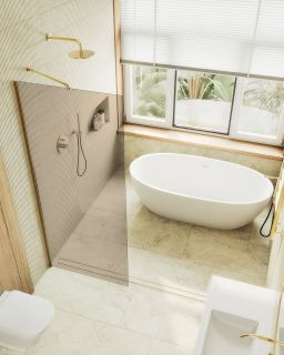 Душевая перегородка MaybahGlass MGD-696-3ш 79см золото Душевая перегородка MaybahGlass MGD-696-3ш 79см золото