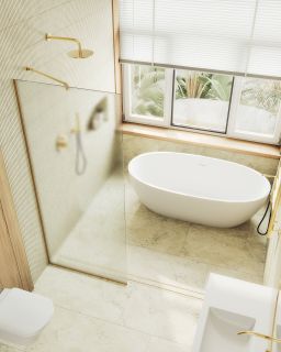 Душевая перегородка MaybahGlass MGD-700-3у 79см золото Душевая перегородка MaybahGlass MGD-700-3у 79см золото