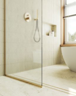 Душевая перегородка MaybahGlass MGD-700-3у 79см золото Душевая перегородка MaybahGlass MGD-700-3у 79см золото