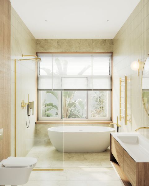 Душевая перегородка MaybahGlass MGD-695-3у 79см золото