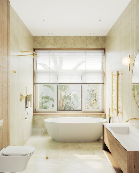 Душевая перегородка MaybahGlass MGD-259-3 79см золото