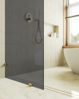 Душевая перегородка MaybahGlass MGD-271-3 79см золото Душевая перегородка MaybahGlass MGD-271-3 79см золото