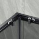 Душевой уголок MaybahGlass MGY-1334-6 100x100см чёрный/графит