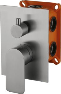 Встраиваемый смеситель для душа с 3-х функциональным переключателем, сатин Nova BelBagno NOV-SDM-IN