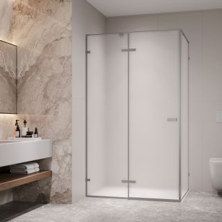 Душевой уголок RGW SV-040Gr 353204008-210 100x80 см профиль серый стекло матовое-сатинат