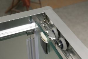 Душевой уголок прямоугольный, хром BelBagno UNO-AH-1-120/80-C-Cr