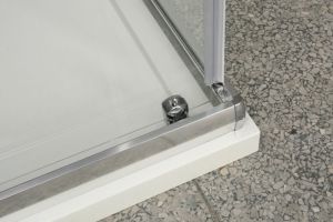 Душевой уголок прямоугольный, хром BelBagno UNO-AH-1-120/80-P-Cr