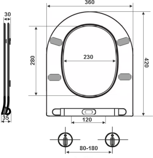 Крышка-сиденье Timo TD-500 Крышка-сиденье Timo TD-500