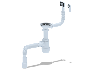 Сифон АНИ A0145DIY Грот 3 1/2"*40 с гибким и жестким переливом и гибкой трубой 40х40/50 мм Сифон АНИ A0145DIY Грот 3 1/2"*40 с гибким и жестким переливом и гибкой трубой 40х40/50 мм