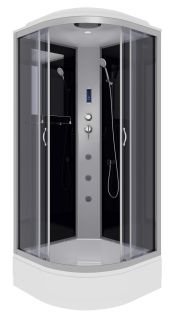 Душевая кабина Niagara NG-3503-14F с гидромассажем 80x80см серебро/тонированное