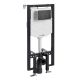 Система инсталляции для унитазов WasserKRAFT Vils 56TLT.010.ME.MB03 с кнопкой смыва чёрный матовый