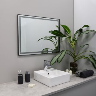 Зеркало FIXSEN с подсветкой LED прямоугольное 120х80 см графит (FX-2120F) Зеркало FIXSEN с подсветкой LED прямоугольное 120х80 см графит (FX-2120F)