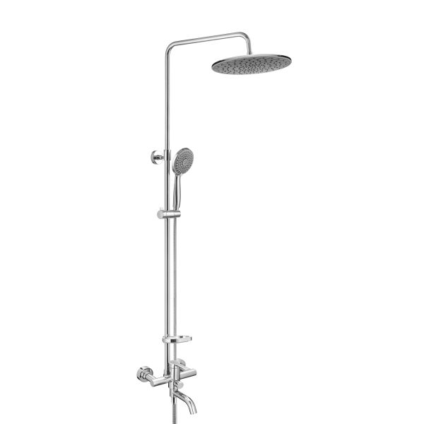 Душевая стойка Swedbe Hermes 5129G1 со смесителем для ванны хром/серый Душевая стойка Swedbe Hermes 5129G1 со смесителем для ванны хром/серый