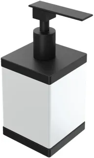 Дозатор Boheme Qubic 10969-B чёрный матовый