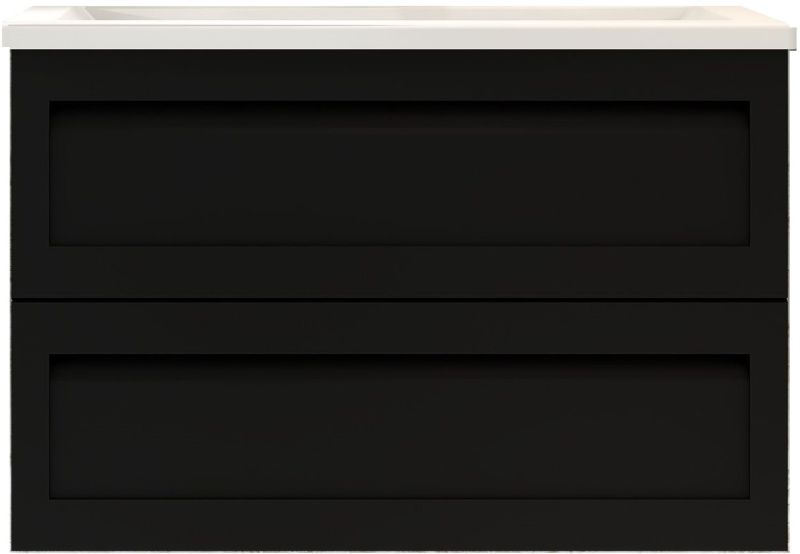 Подвесная тумба под раковину Art&Max Platino 90см чёрный матовый AM-Platino-900-2C-SO-NM-Cer Подвесная тумба под раковину Art&Max Platino 90см чёрный матовый AM-Platino-900-2C-SO-NM-Cer