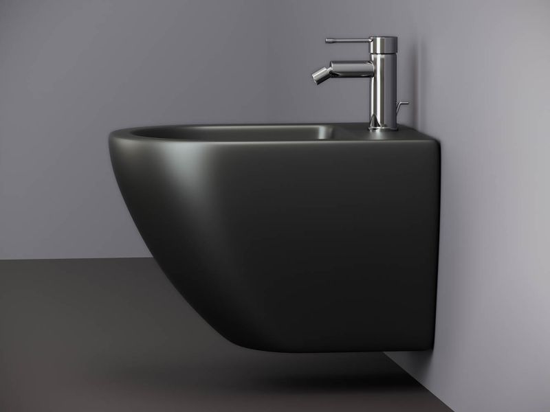 Биде подвесное Ceramica Nova Metropol CN4003MB чёрный матовый