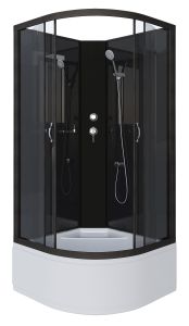 Душевая кабина Niagara NG-6508-14BK 90x90см чёрный/тонированное