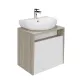 Тумба под раковину Kerama Marazzi Про PRO.60.1\WHT 60 см белый/дуб орегон