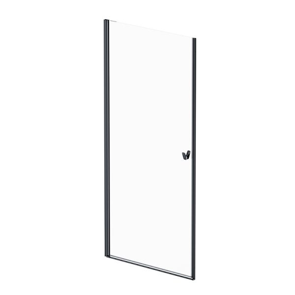 Душевая дверь AM.PM Sunny W87G-90-1P-BT прозрачное стекло профиль черный матовый 90x190