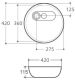 Раковина Art&Max 42см белый AM3570-AS Раковина Art&Max 42см белый AM3570-AS