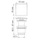 WasserKRAFT A105 Донный клапан Push-up с переливом WasserKRAFT A105 Донный клапан Push-up с переливом