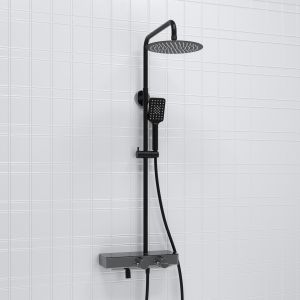 Душевой комплект WasserKRAFT A114.258.130.CB Thermo черный