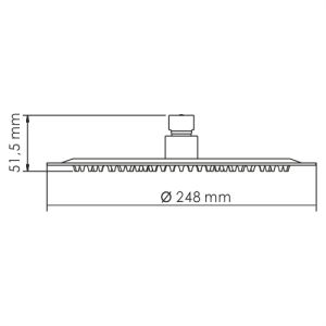 Wasserkraft A121 Верхняя душевая насадка