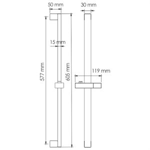 Wasserkraft A123 штанга для душа