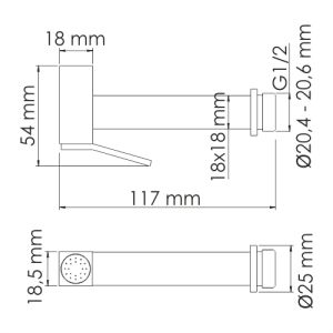 Wasserkraft A138 Гигиеническая лейка с фиксатором