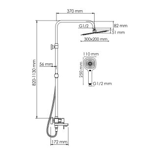 Душевой комплект WasserKRAFT A177.119.126.010.CH хром