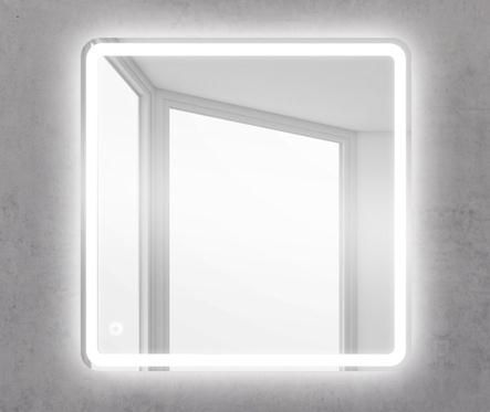 Зеркало BelBagno с LED-подсветкой и кнопочным управлением SPC-MAR-600-600-LED-BTN